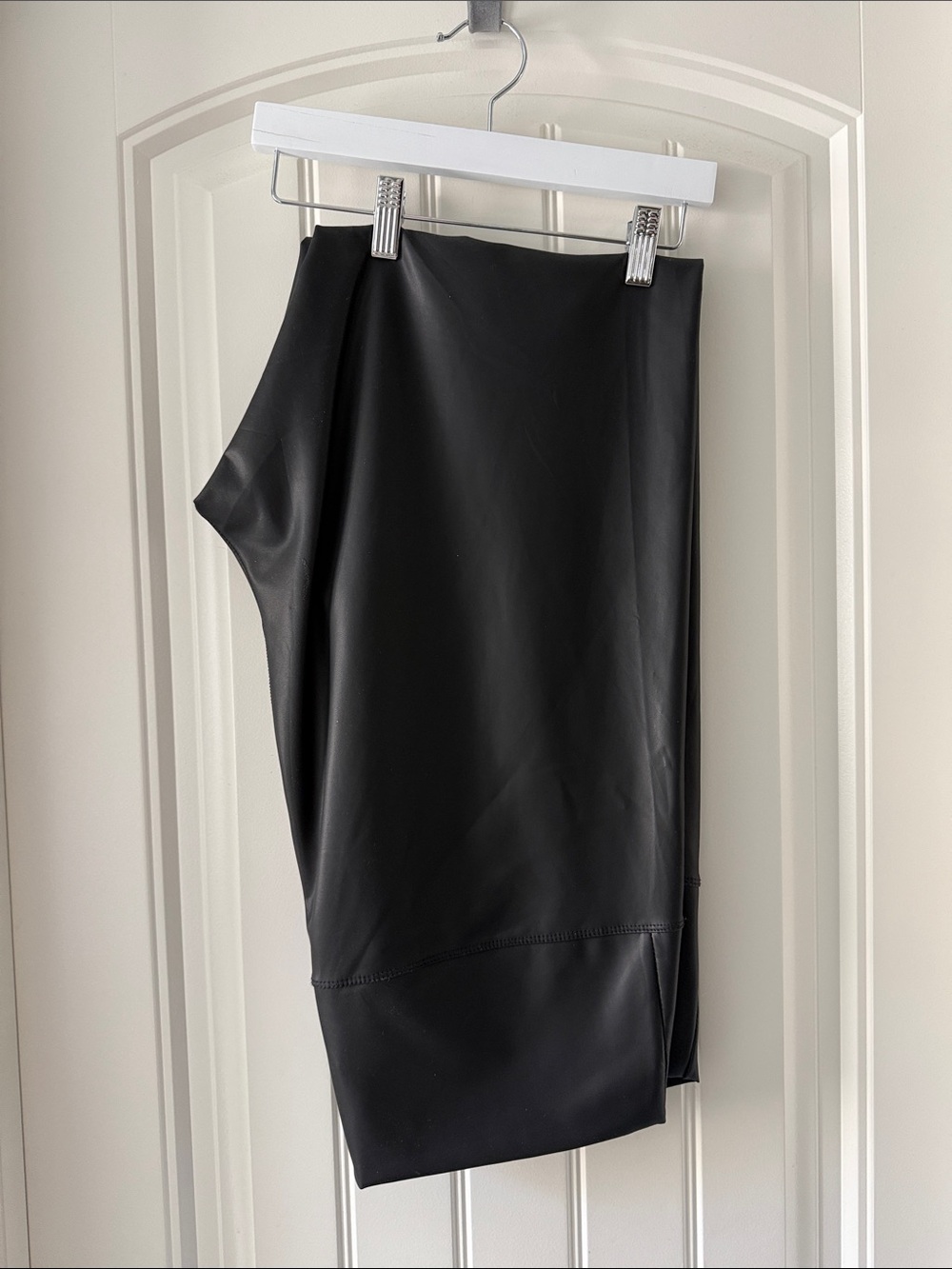Black Faux Leather Pants